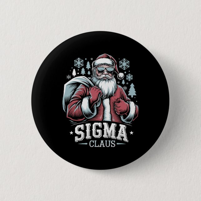 Sigma Claus Coola Santa Funny jul Rizz Rizzle Knapp (Framsida)