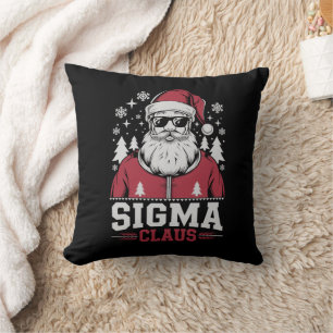 Sigma Claus Coola Santa jul Rizz Rizzler Meme Kudde