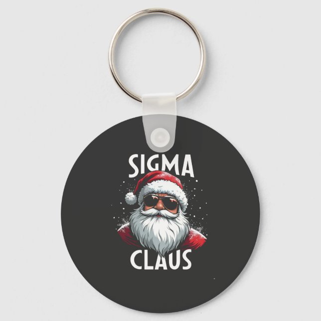 Sigma Claus Rolig Gen Alpha Mellanstadiet Jul Nyckelring (Framsida)