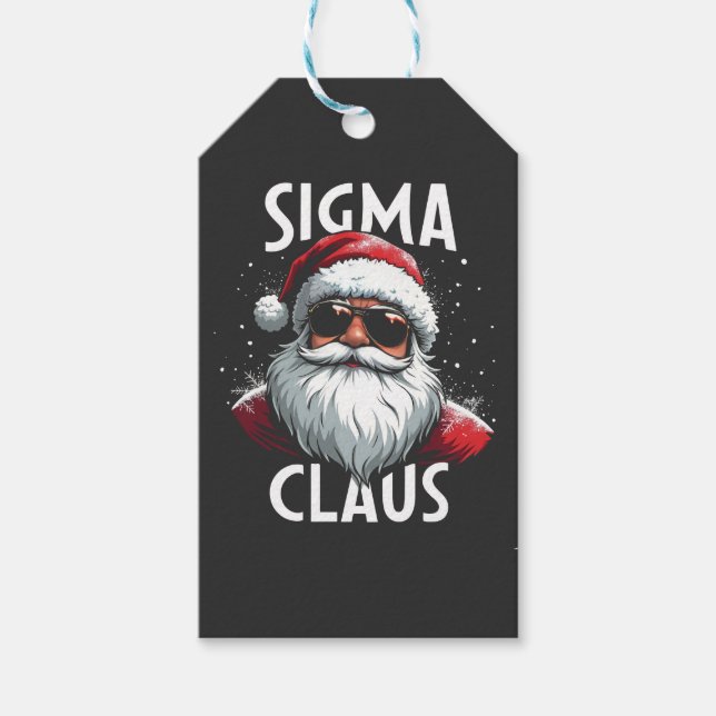 Sigma Claus Rolig Gen Alpha Mellanstadiet Jul Presentetikett (Framsidan)
