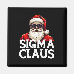 Sigma Claus Santa Funny jul Rizz Rizzler Magnet