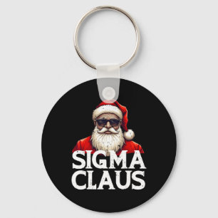 Sigma Claus Santa Funny jul Rizz Rizzler Nyckelring