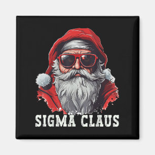 Sigma Claus Tomte Roligt Jul Rizz Meme Xmas _ Magnet