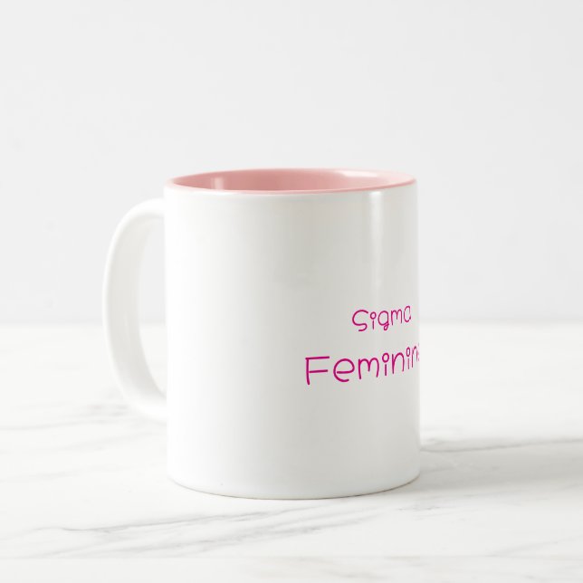 Sigma Feminine Mug Två-Tonad Mugg (Framsida vänster)