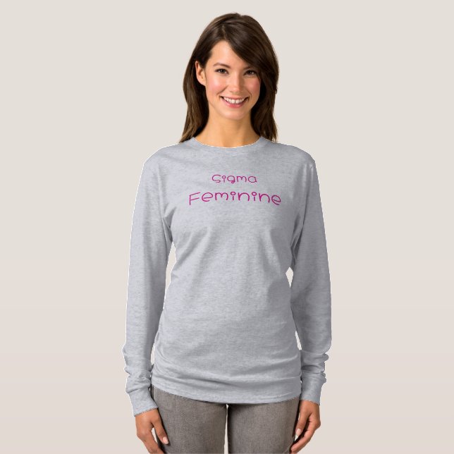 Sigma Feminine T-Shirt (Hel framsida)