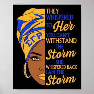 Sigma Gamma Rho Sorority Black History Women Poster