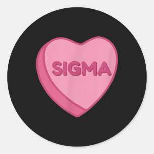 Sigma Gen Alpha Valentines day Shirt Rizzler Candy Runt Klistermärke