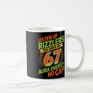 Sigma Har 67 Aura Nummer 67:e Aura Odling Glass Kaffemugg