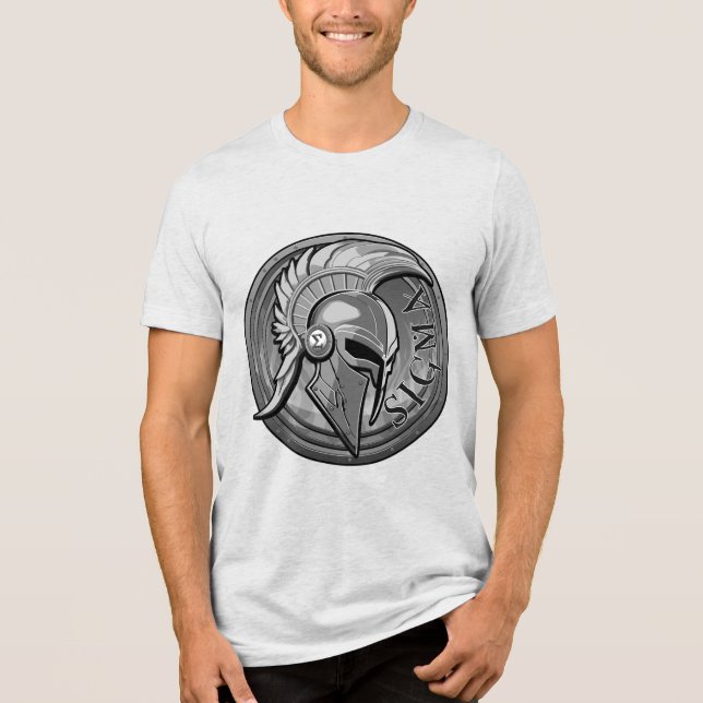 SIGMA hjälmsköld Herr Basic T-Shirt (Framsida)