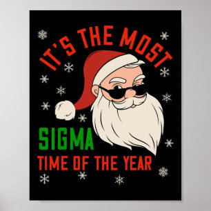 Sigma jul Sigma Santa Teenage Boys Funny Xma Poster