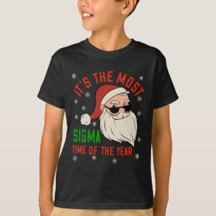 Sigma jul Sigma Santa Teenage Boys Funny Xma T Shirt