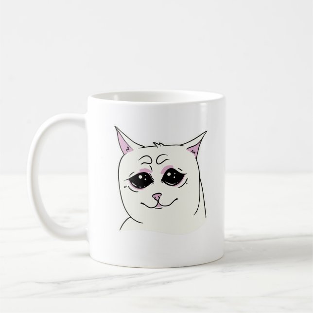 SIGMA LEDSEN WHITE CAT ANSIKTE ANIMAL KAFFEMUGG (Vänster)