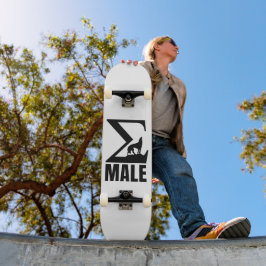 Sigma Male ensam varg Mini Skateboard Bräda 18,5 Cm