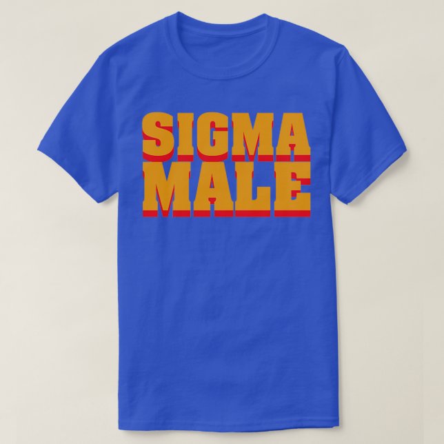 Sigma Male Logotyp T Shirt (Design framsida)