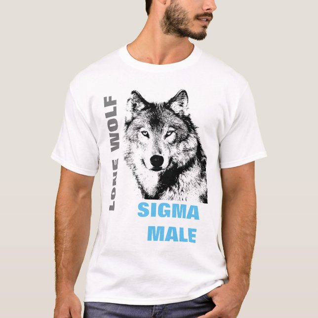 Sigma Male Lone Varg T Shirt (Framsida)