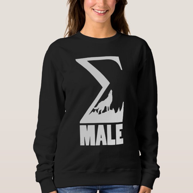 Sigma Male Sigma Lone Varg Symbol grekiska T Shirt (Framsida)