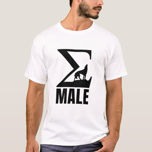 Sigma Male T-Shirt (Framsida)