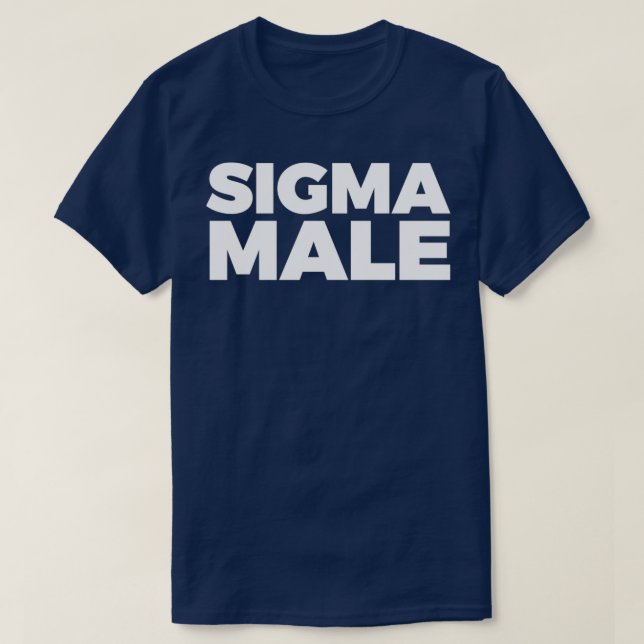 Sigma Male T Shirt (Design framsida)