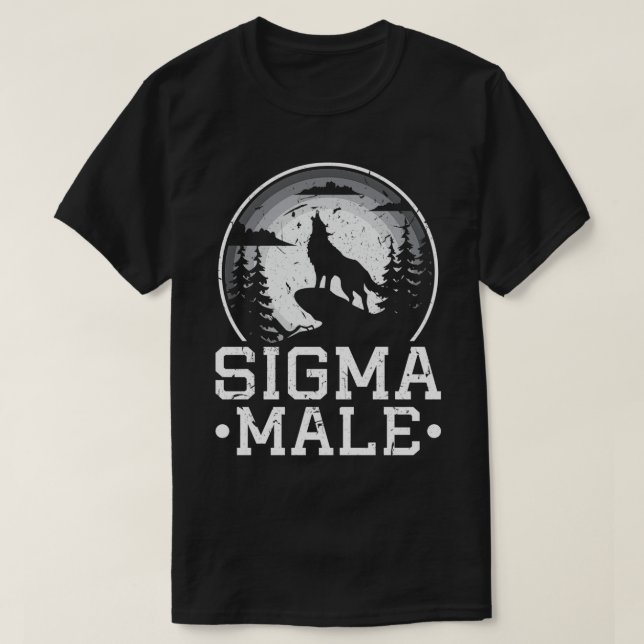 Sigma Male Varg Loner Individualist Introvert Inr. T Shirt (Design framsida)