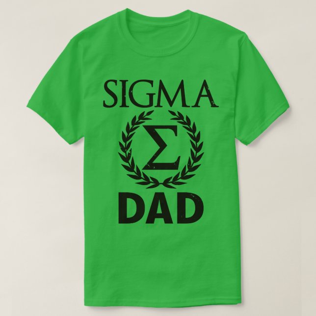 Sigma Pappa Sigma Male Gift for Fars dag 1 T Shirt (Design framsida)