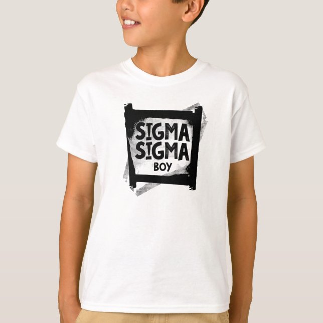 Sigma Sigma Boy T Shirt (Framsida)