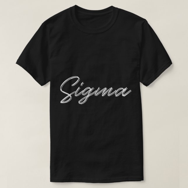 Sigma Sigma Male T Shirt (Design framsida)