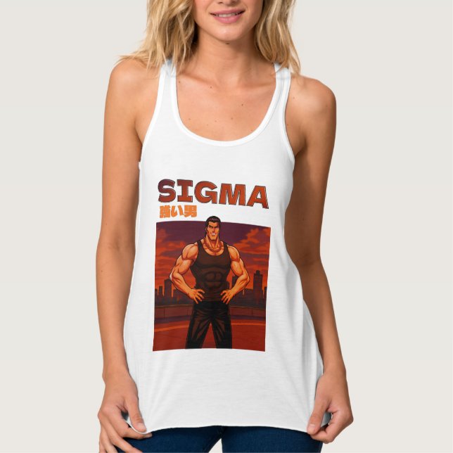 Sigma stark man linne med racerback  (Framsida)