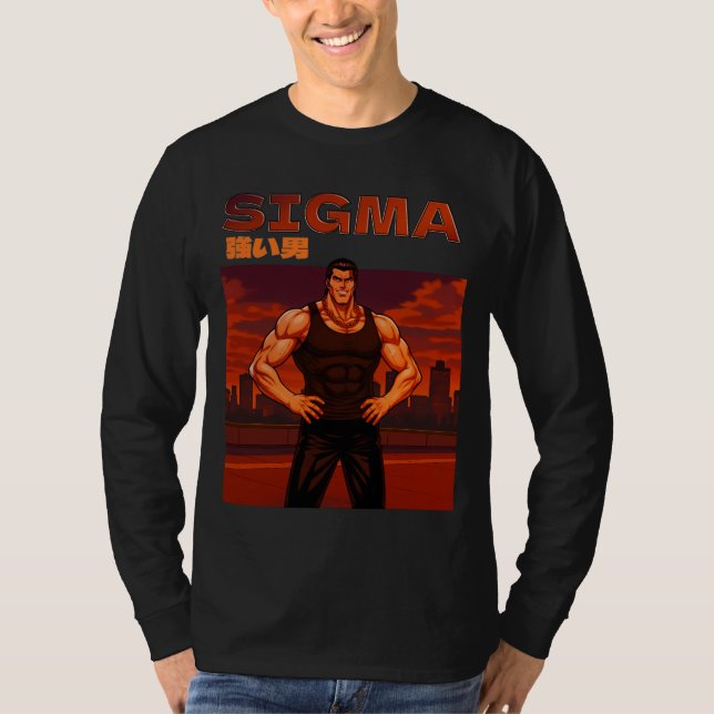 Sigma stark man t shirt (Framsida)