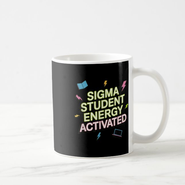 Sigma Student Energi Aktiverad, Tillbaka Till Skol Kaffemugg (Höger)