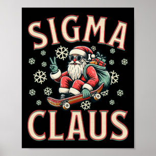 Sigma Tomte Rolig Tomte Jul Meme Tonåringar Pojkar Poster