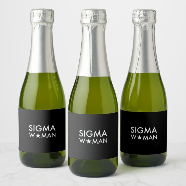 Sigma Woman Mindset Statement Svart (Flaskor)