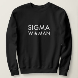 Sigma Woman Mindset Statement Svart T Shirt