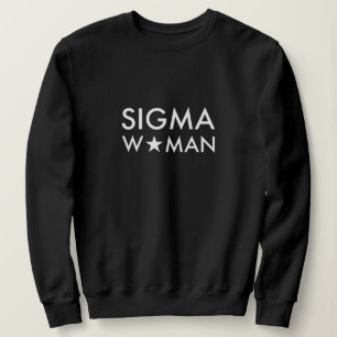 Sigma Woman Mindset Statement Svart  T Shirt