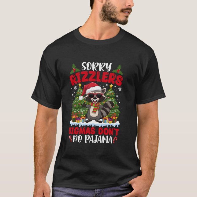 Sigmas Do Pajamas Funny Gen Alpha Jul T Shirt (Framsida)