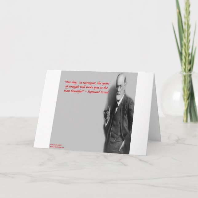 Sigmund Freud-Berömd "Kamp"-offert Kort (Framsida)