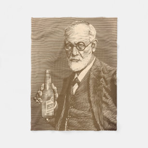 Sigmund Freud Blankett Fleecefilt