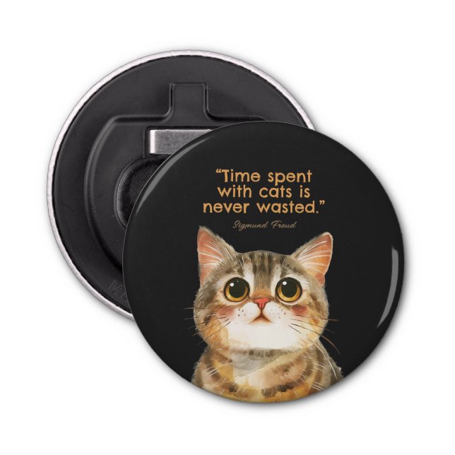 Sigmund Freud Cat Bottle Opener Flasköppnare (Framsidan)