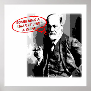 Sigmund Freud cigar-citattecken Poster