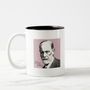 Sigmund Freud - din Mamma Två-Tonad Mugg