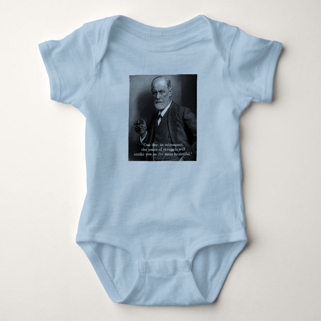 Sigmund Freud "en dag.", bebiset växer - välj färg Tee (Framsida)