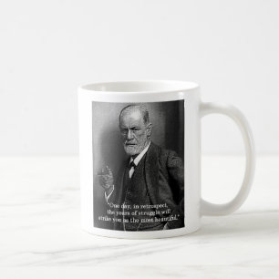 Sigmund Freud "en dag.", citationsteckenmugg Kaffemugg