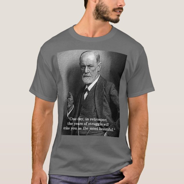 Sigmund Freud "en dag.", citationsteckent-skjorta Tröja (Framsida)