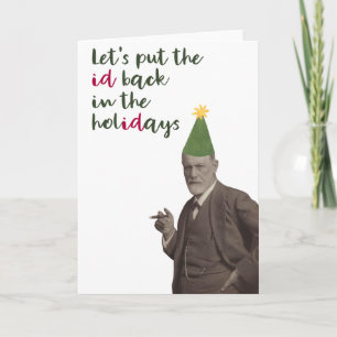 Sigmund Freud Funny Helgdag Kort
