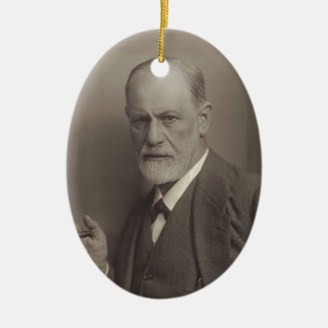 Sigmund Freud Julgransprydnad Keramik (Framsidan)
