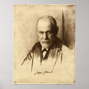 Sigmund Freud konsttryck Poster