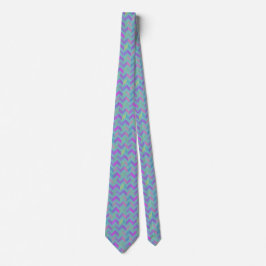 Sigmund Freud Neo Patchwork Zigzag Necktie Slips