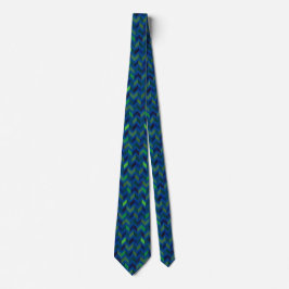 Sigmund Freud Neo Patchwork Zigzag Necktie Slips