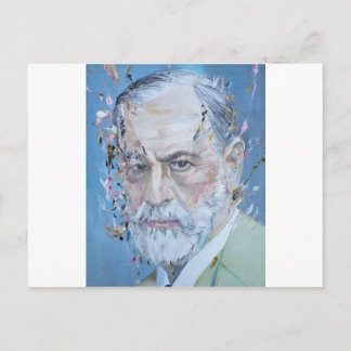 SIGMUND FREUD - Olja porträtt Vykort