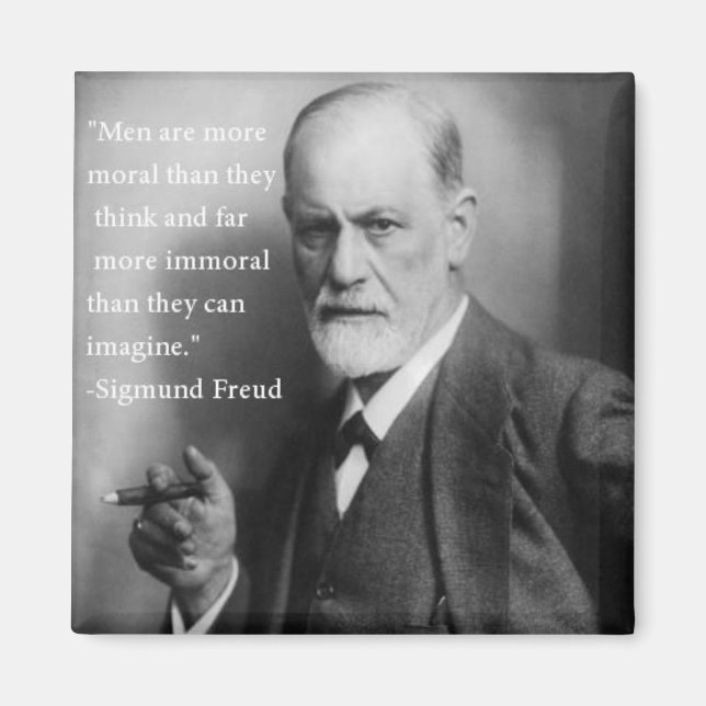 Sigmund Freud Quote Magnet (Framsidan)