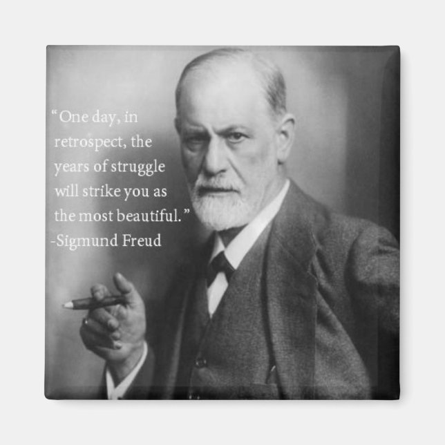 Sigmund Freud Quote Magnet 2 (Framsidan)